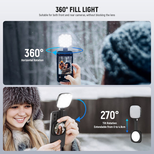 Pocket Vanity Ring Light Mirror